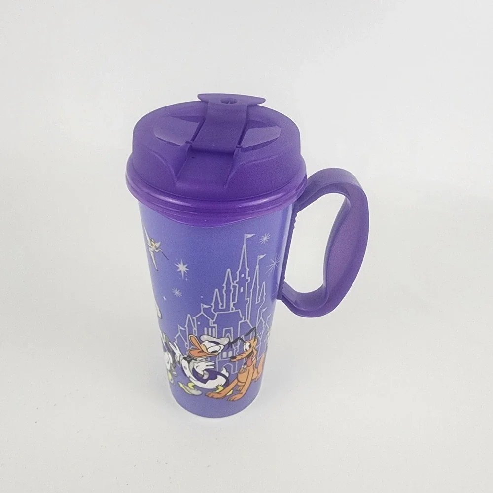 Walt Disney World 100‎ Years of Wonder Resort Refillable Tumbler Cup Mug Purple